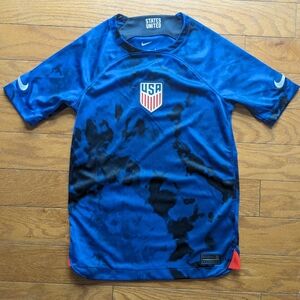 USA blue Nike dry fit soccer jersey 2022